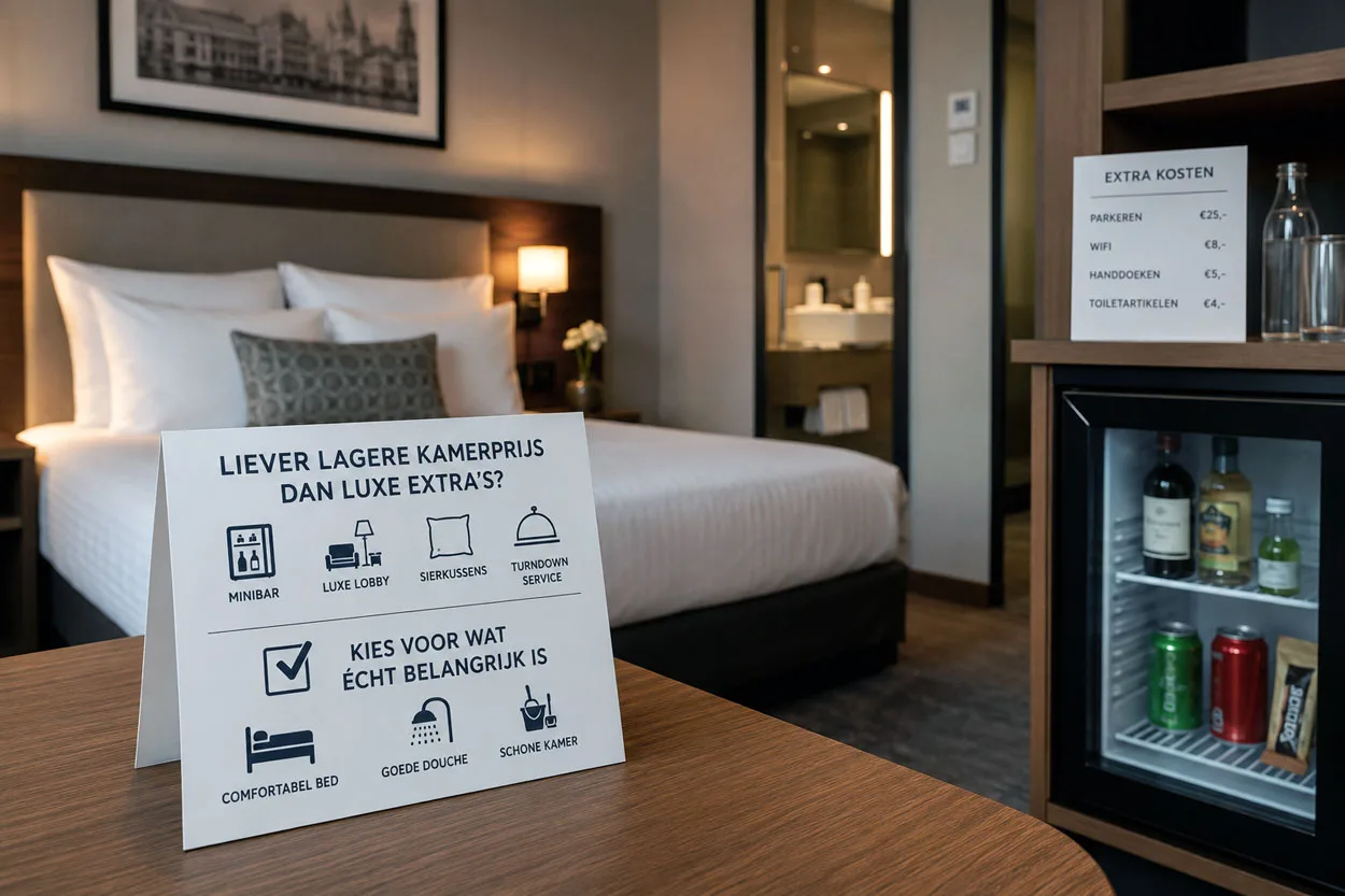 Driekwart Nederlanders kiest liever voor lagere hotelprijs dan voor luxe extra’s