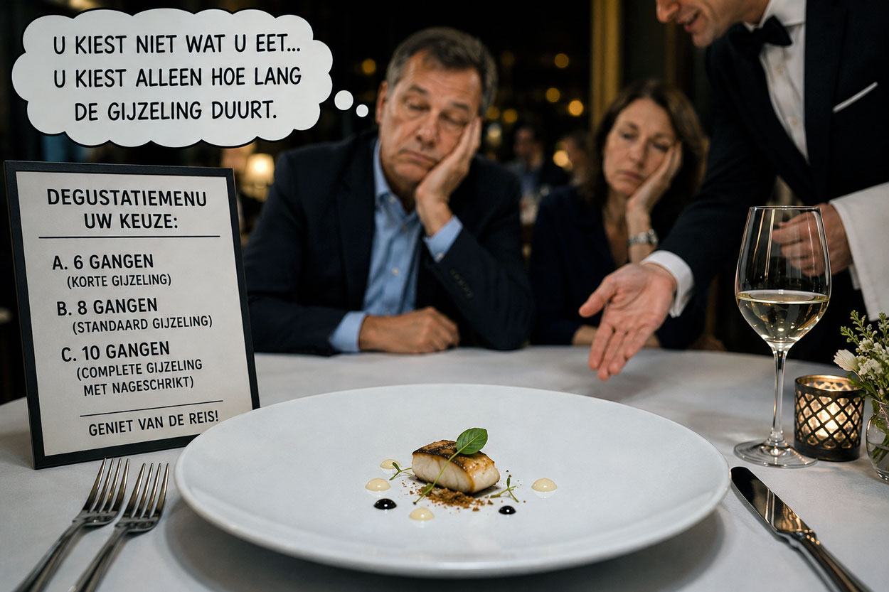 Het degustatiemenu en de illusie van keuzevrijheid
